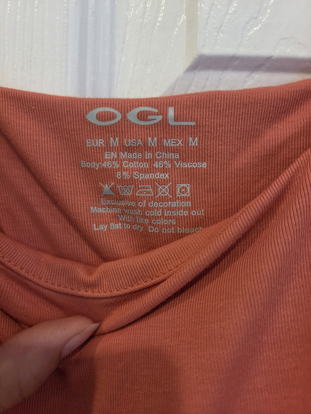 OGL Coral Tank Top with Side Ruching and Built-in Bra - Picture 2 of 3
